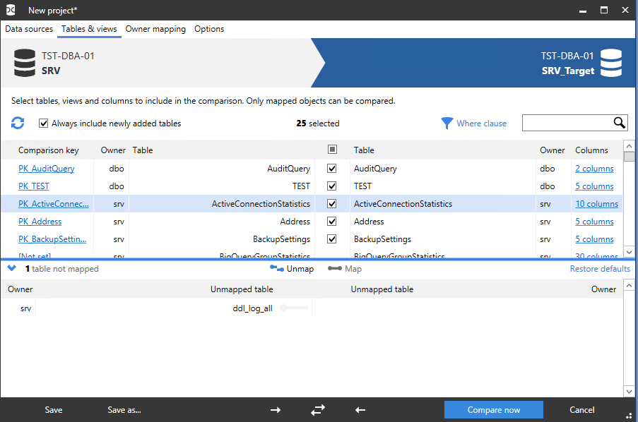 Сравнение компараторов для синхронизации схем и данных баз данных MS SQL Server - 94