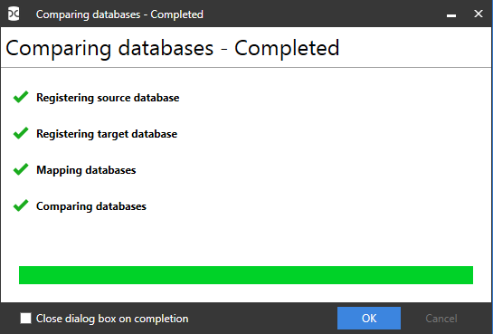 Сравнение компараторов для синхронизации схем и данных баз данных MS SQL Server - 98