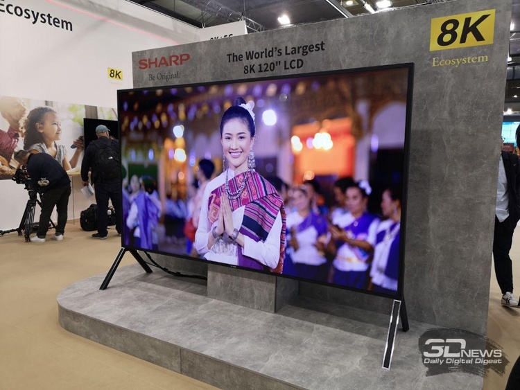 IFA 2019: гигантские телевизоры Sharp и METZ формата 8K