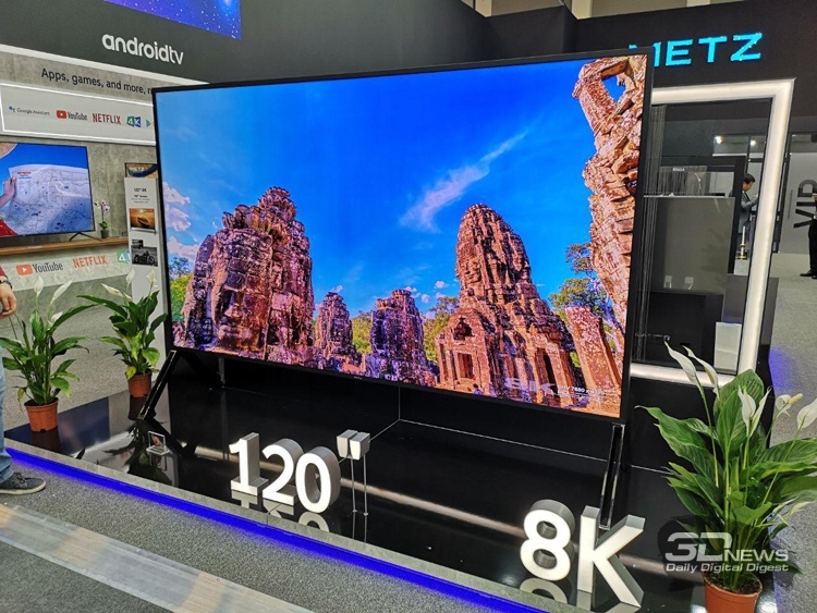 IFA 2019: гигантские телевизоры Sharp и METZ формата 8K