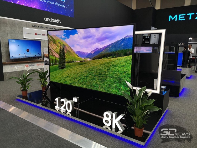 IFA 2019: гигантские телевизоры Sharp и METZ формата 8K