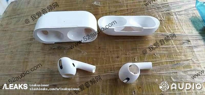 Опубликованы живые фото наушников Apple AirPods 3