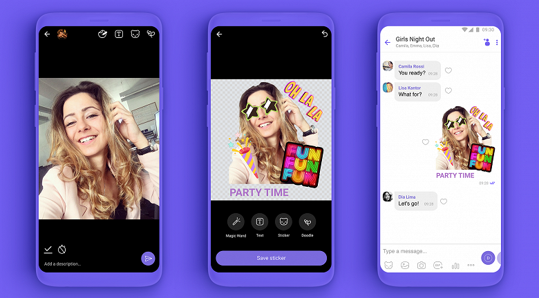 В Viber теперь тоже можно создавать собственные стикеры