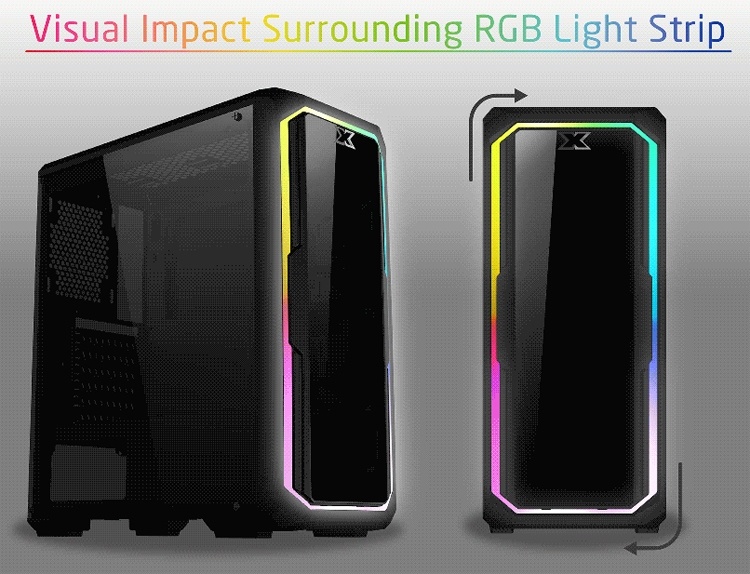 ПК-корпус Xigmatek Leco Plus: подсветка RGB и сменная фронтальная панель