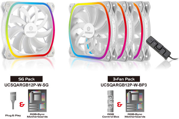 Вентилятор Enermax SquA RGB теперь доступен и в белом цвете