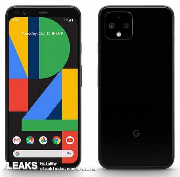 Официальный рендер финальной версии Google Pixel 4