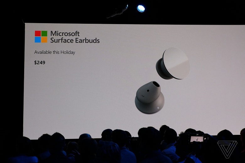 Самый функциональный конкурент AirPods 2: Microsoft представила беспроводные наушники Surface Earbuds, которыми можно перещелкивать слайды в PowerPoint