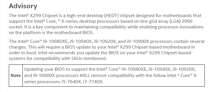 Второе изгнание Kaby Lake-X: ради совместимости с Cascade Lake-X пришлось проститься со старыми моделями