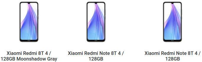 Redmi Note 8T с NFC можно будет купить дешевле Redmi Note 8, у которого NFC нет