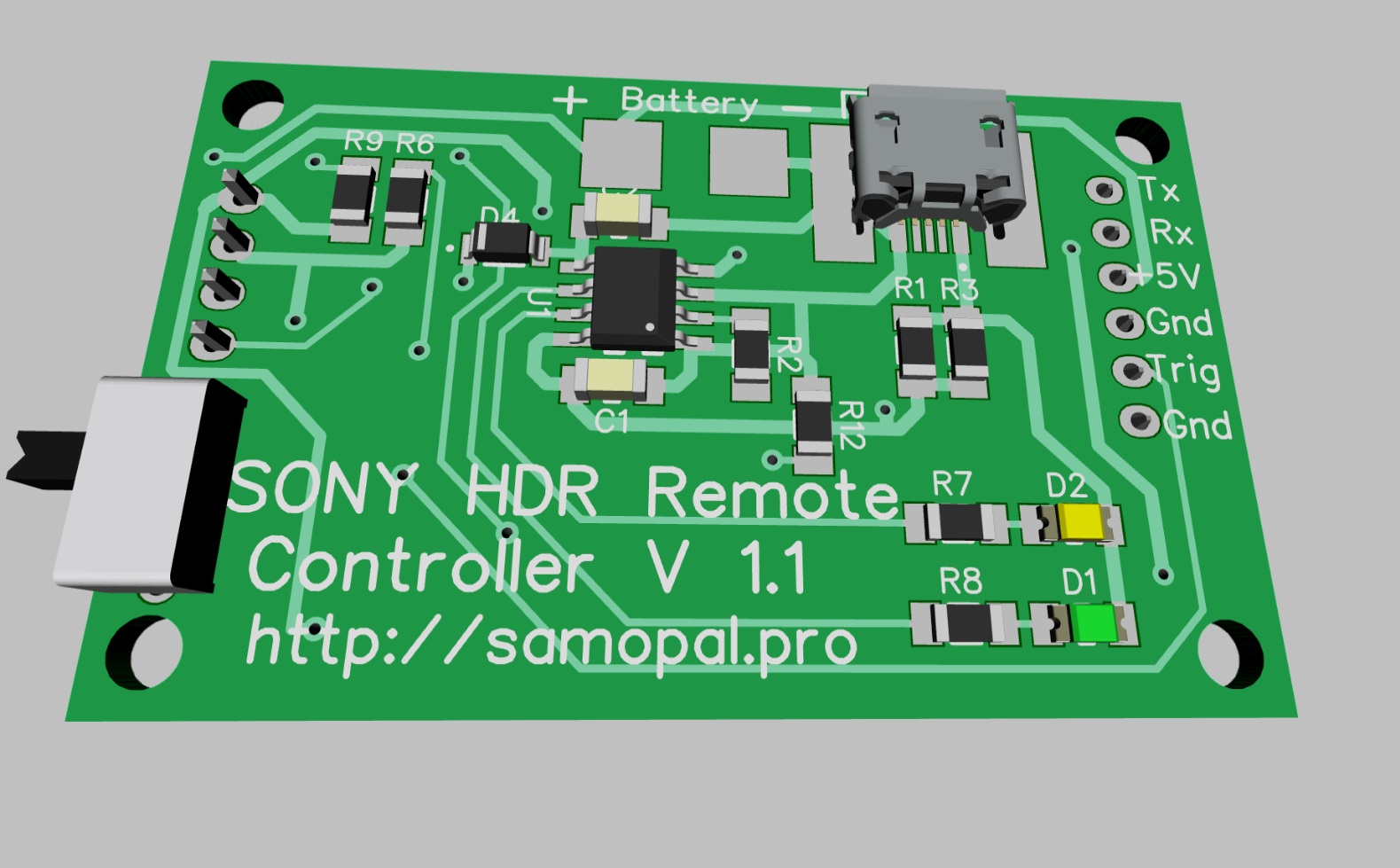 ДУ с внешним триггером для камер SONY HDR на ESP8266 - 9