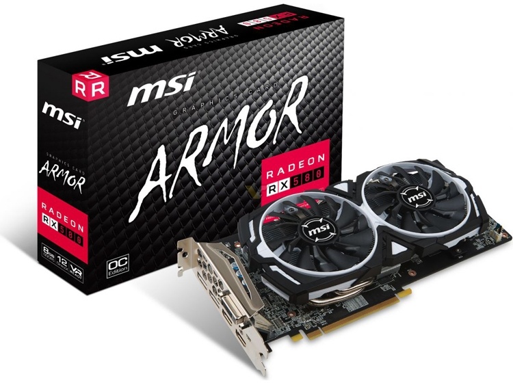 MSI готовит новый ускоритель Radeon RX 580 Armor