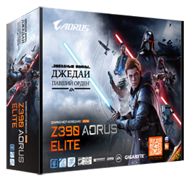 Gigabyte дарит покупателям плат Z390 Aorus Elite и видеокарт GeForce RTX 2070 Super Gaming OC 3X 8G ограниченных серий игру «Звездные войны. Джедаи: Павший Орден»