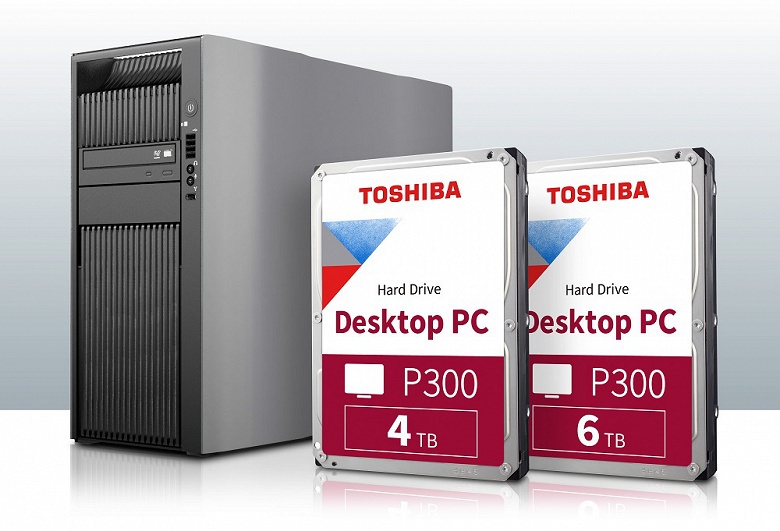 Объем жестких дисков Toshiba P300 увеличен до 6 ТБ