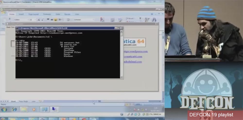 Конференция DEFCON 19. Начальство любит Excel, хакеры тоже - 23