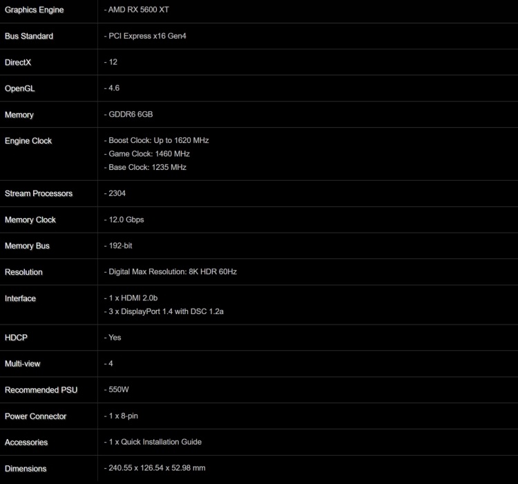 Amd r2 graphics характеристики. AMD Radeon 5600 XT характеристики. AMD Radeon RX 5600 XT характеристики. ASROCK rx5600xt. 5600xt характеристики.