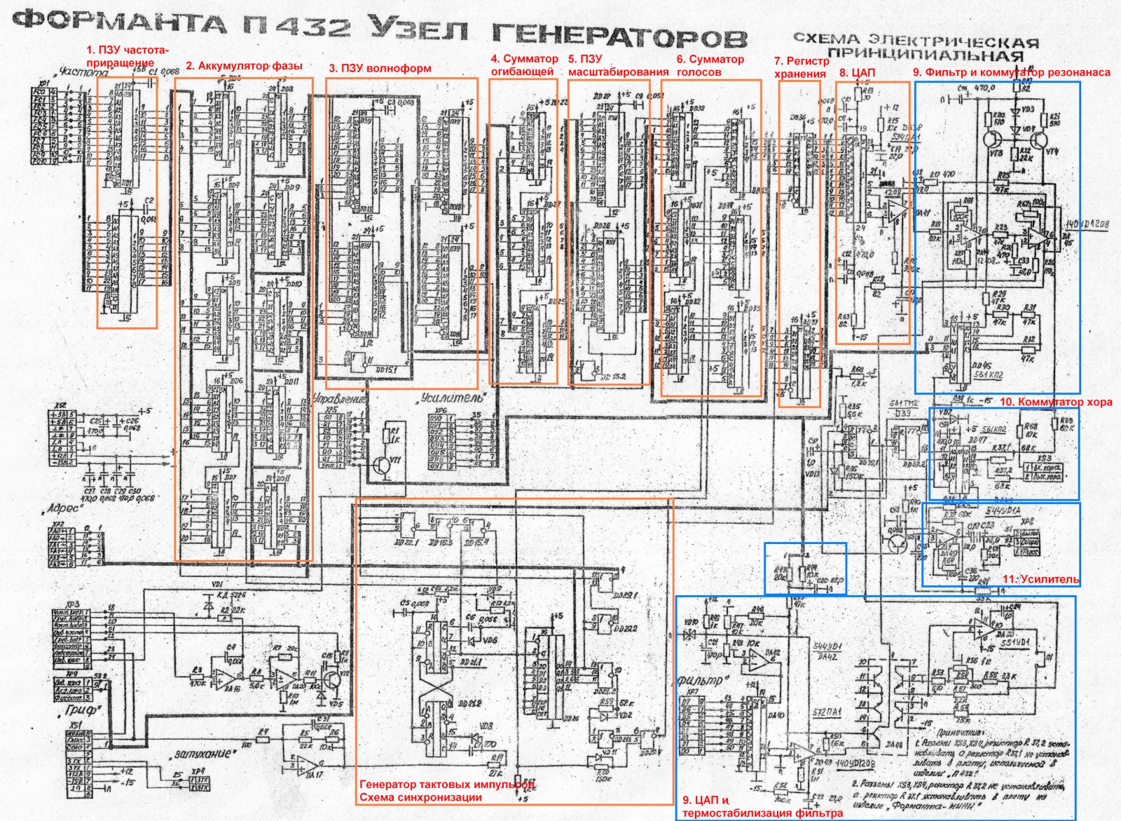 Схема форманта м50 2 усилитель