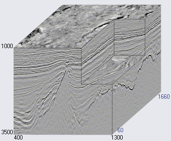 Пример сейсмического куба