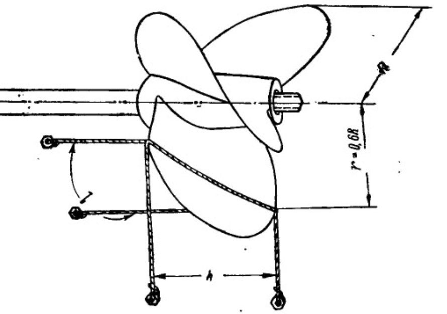 Чертеж гребного винта
