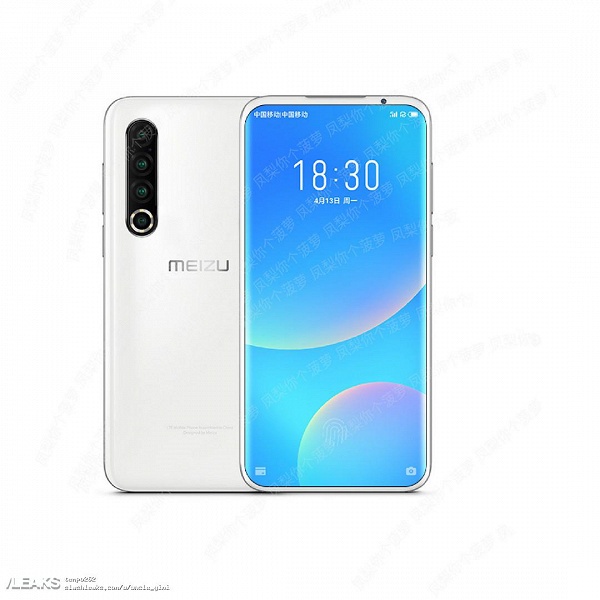 Meizu 17 с квадрокамерой позирует на рендере