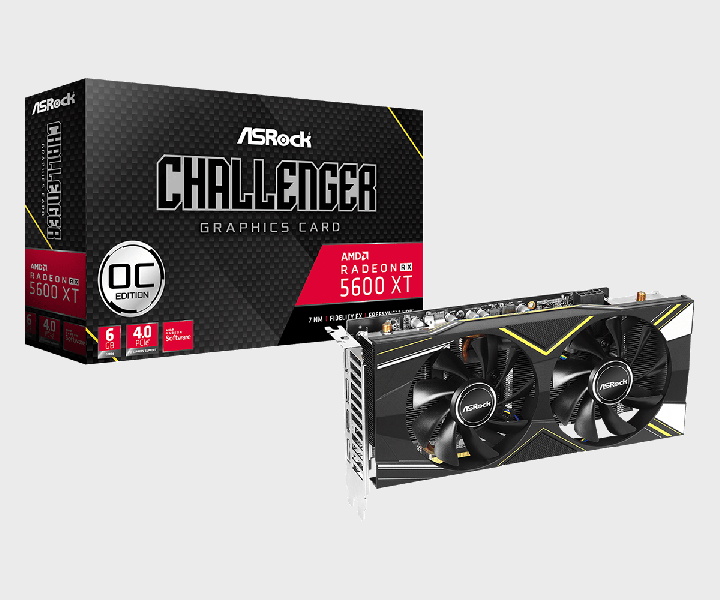 Ассортимент ASRock пополнили видеокарты Radeon RX 5600 XT Phantom Gaming D3 6G OC, Radeon RX 5600 XT Phantom Gaming D2 6G OC и Radeon RX 5600 XT Challenger D 6G OC