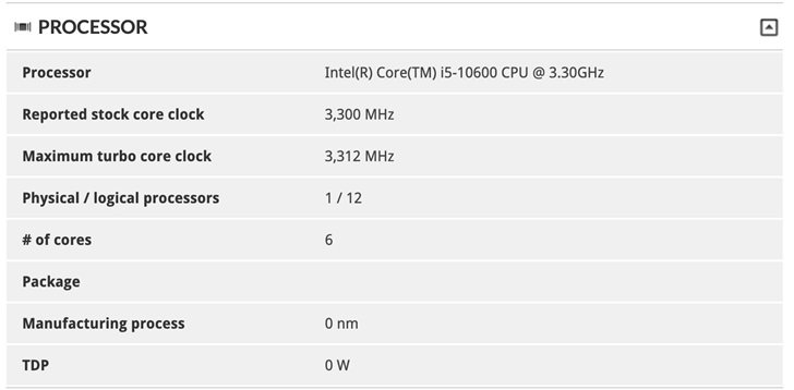 При равенстве характеристик новейший 6-ядерный Core i5-10600 уступает старенькому Core i7-8700