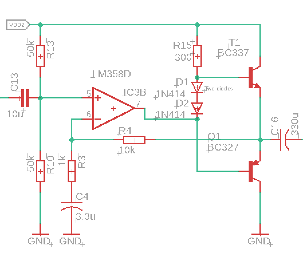 Lm358 предварительный усилитель схема