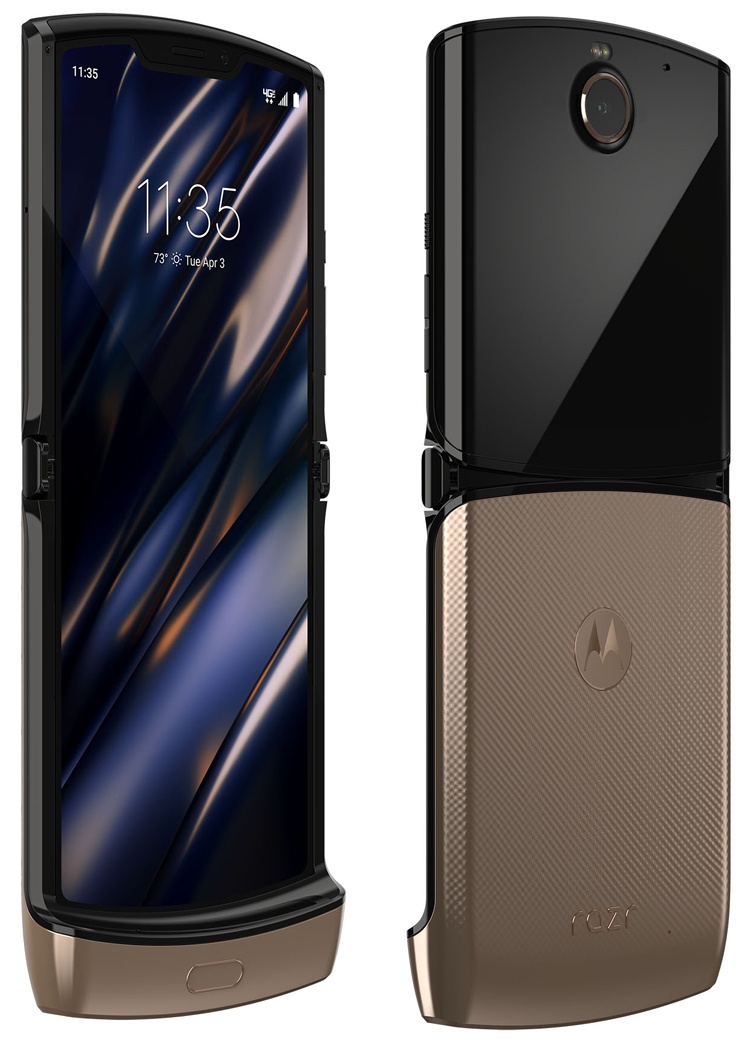 Гибкий смартфон Motorola razr выйдет в цвете Blush Gold