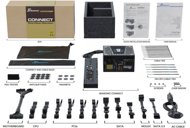 Seasonic Connect SSR-750FA: блок питания для ПК, который не даст запутаться в кабелях