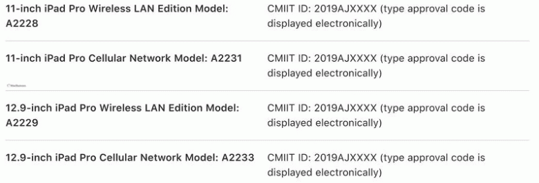 На сайте Apple замечено упоминание о четырех новых моделях iPad Pro