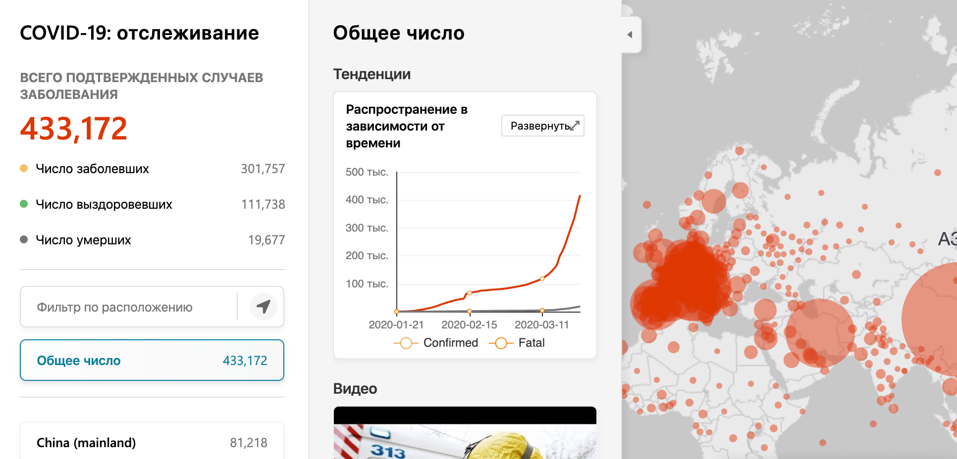 Коронавирус: информационные онлайн сервисы - 3