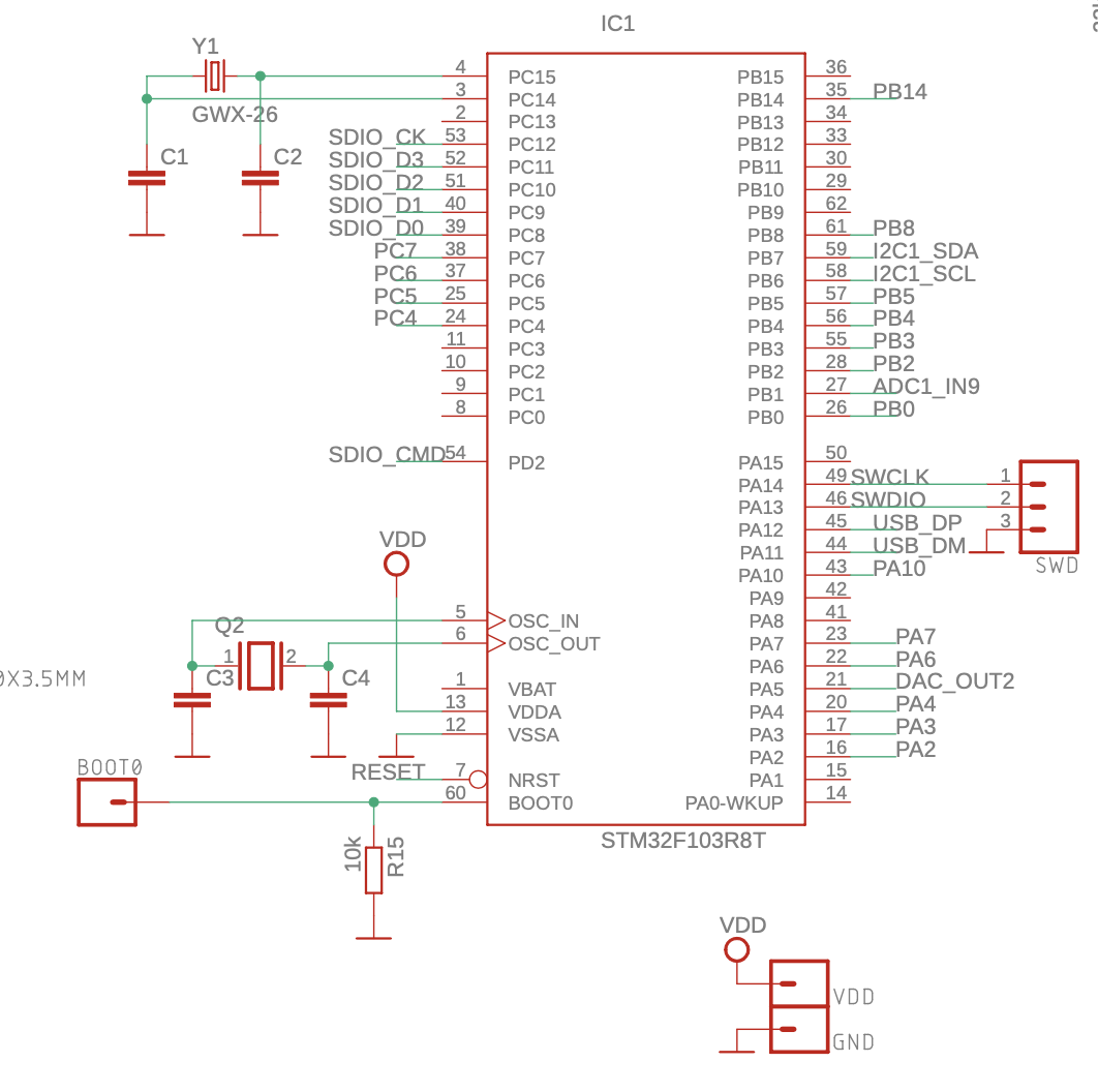 Stm32 схема подключения