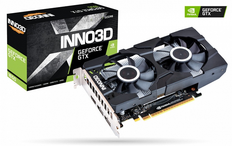 Каталог Inno3D пополнили видеокарты GeForce GTX 1650 GDDR6 Twin X2 OC и Compact