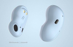 Дизайн интереснее, чем у AirPods. Беспроводные наушники Samsung Galaxy Buds нового поколения удивляет своим внешним видом