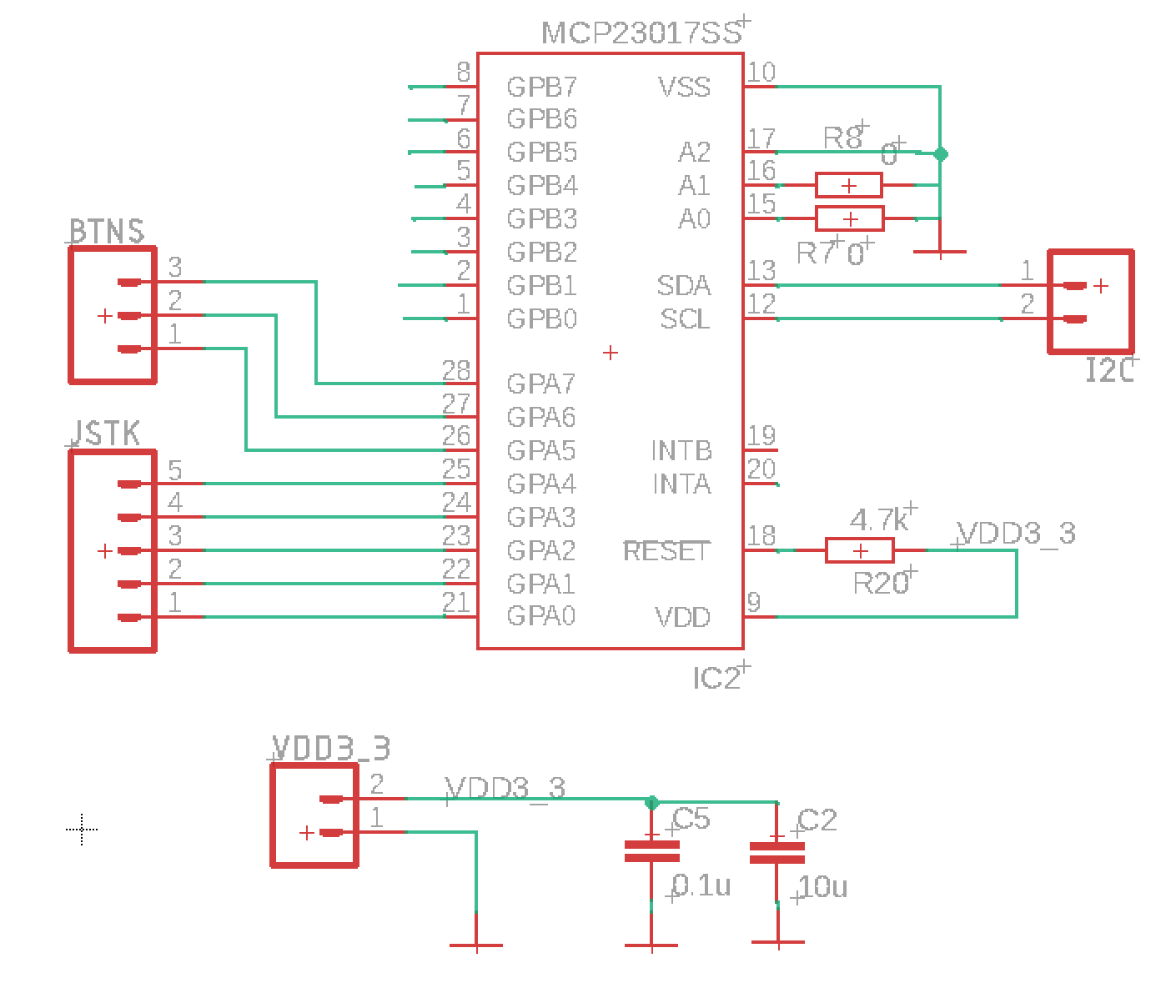 Mcp23016 схема подключения