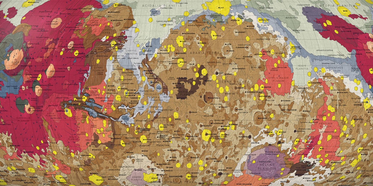 Геологическая карта марса