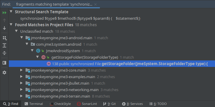 IntelliJ IDEA: Structural Search & Replace - 7