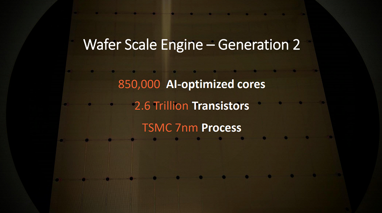 Самая чудовищная микросхема в мире. Cerebras Wafer Scale Engine второго поколения содержит 2,6 трлн транзисторов