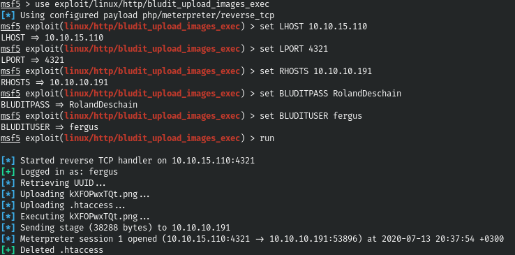 Hack The Box. Прохождение Blunder. Ломаем Bludit CMS - 11