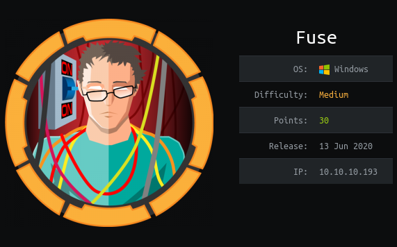 Hack The Box. Прохождение Fuse. RPC, принтеры и опасная привилегия SeLoadDriverPrivilege - 1