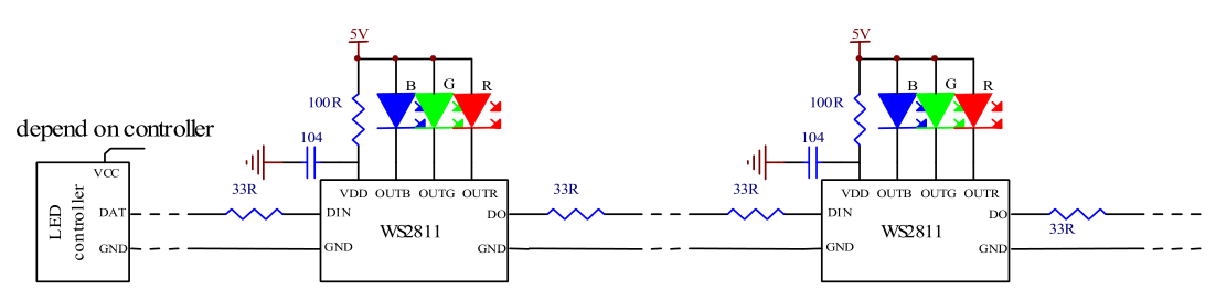 Ws2811s схема подключения