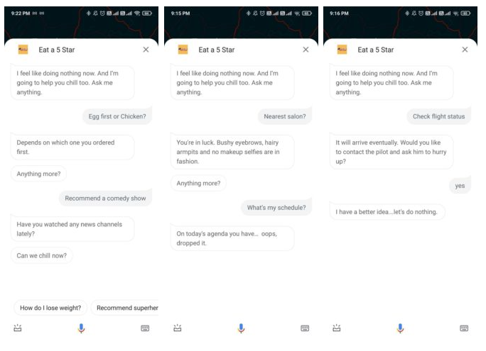 В режиме «Ничего не делать» Google Assistant предлагает побездельничать во имя шоколада