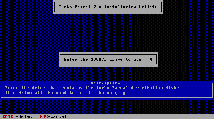 turbo pascal install