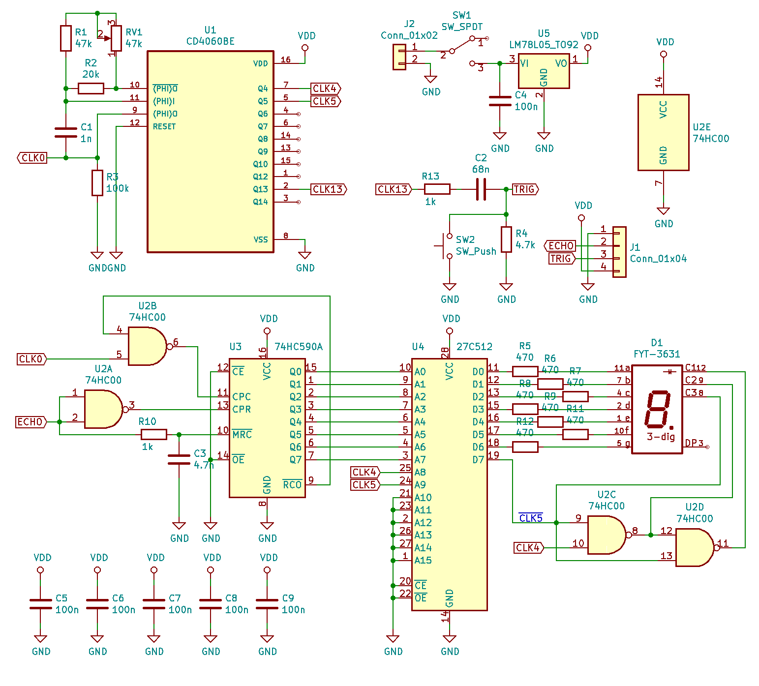 Схема jsn sr04t