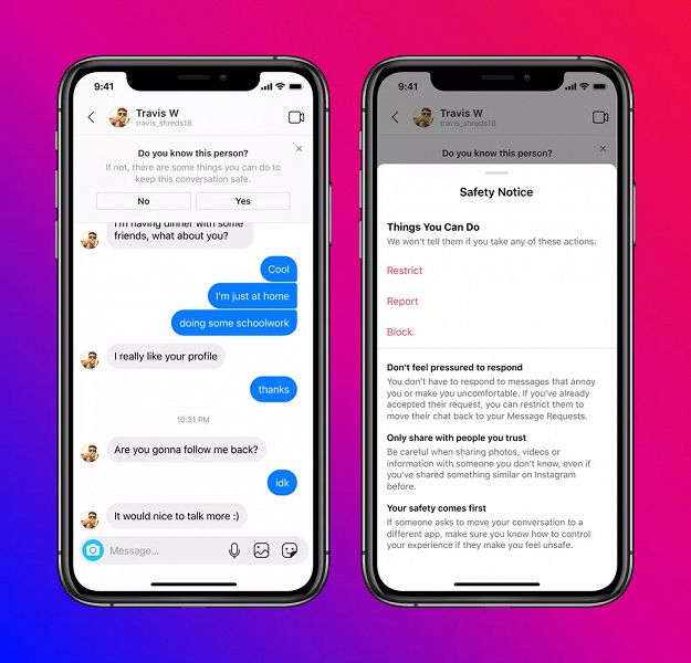 В Instagram взрослым запретили писать подросткам