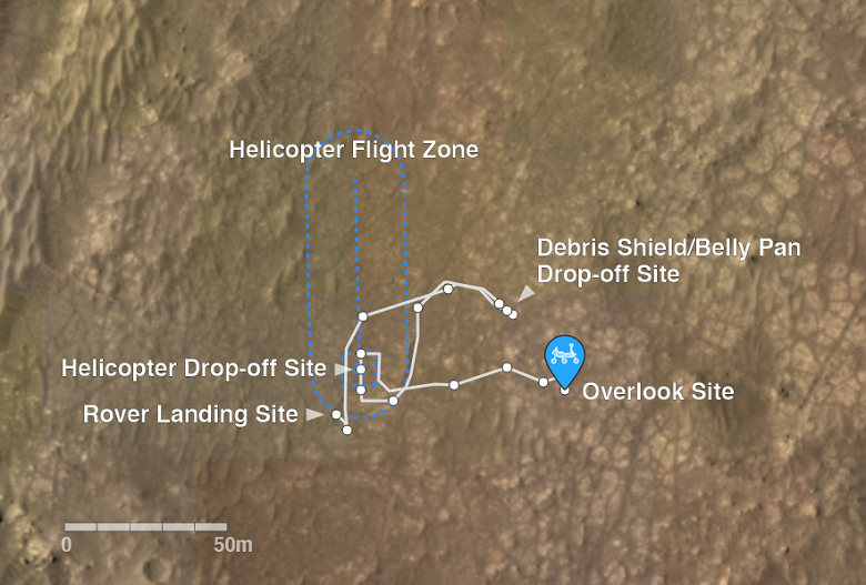 Пока NASA устраняет неполадки на марсианском вертолёте, марсоход Perseverance не скучает