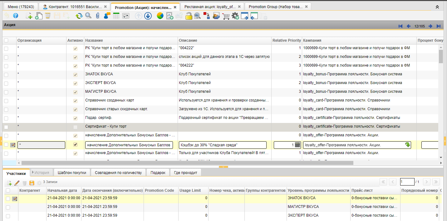 Как мы сделали программу лояльности для 300 магазинов «У Палыча» на open source iDempiere ERP-CRM - 4