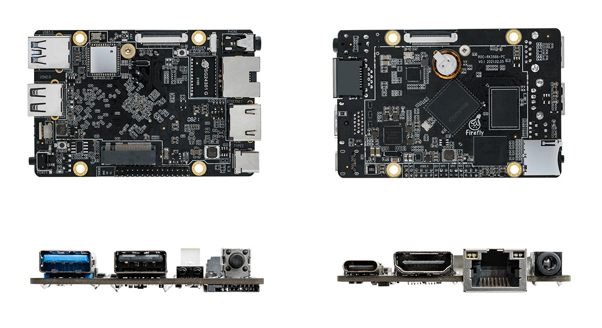 Firefly ROC-RK3566-PC: одноплатник с M.2 NVMe и поддержкой до 8 ГБ ОЗУ - 2