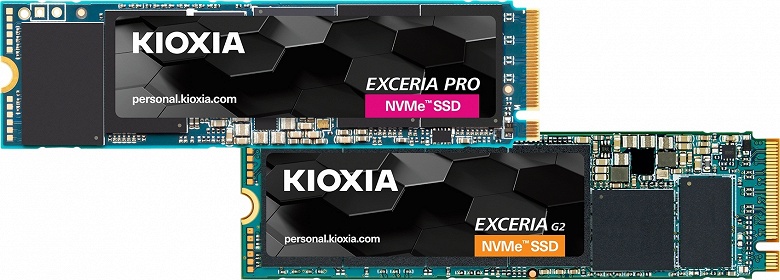 Анонсирован выпуск накопителей Kioxia Exceria Pro с интерфейсом PCIe 4.0