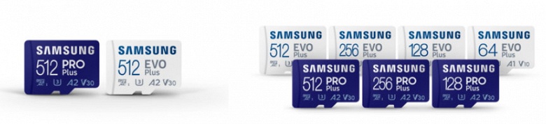 Карты памяти Samsung Pro Plus и Evo Plus формата microSD поддерживают интерфейс UHS-I