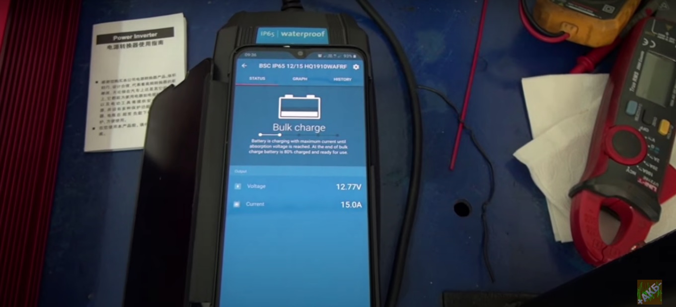 Большой тест ЗУ Victron Energy Blue Smart 12-15 с влагозащитой IP65. Часть 2: заряд глубоко разряженных АКБ - 23